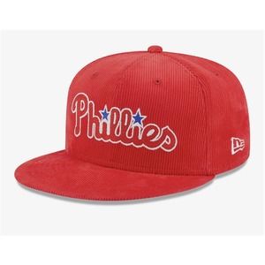 Philadelphia Phillies Vintage Cord Red 59FIFTY Fitted Cap 59FIFTY Size 7 3/4